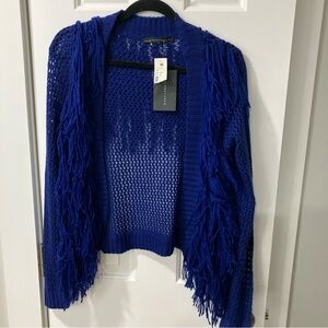 Signature8 Royal Blue Fringe Cardigan